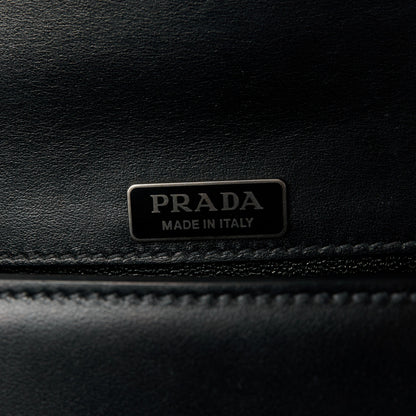 Prada City Calfskin Saffiano Cahier Bag Black 7 of 10