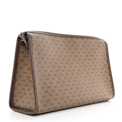 Gucci Mini Vintage GG Supreme Monogram Zip Pouch Beige New Acero 3 of 8