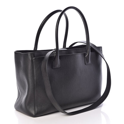 Chanel Calfskin Cerf Executive Shopper Tote Black 3 of 21