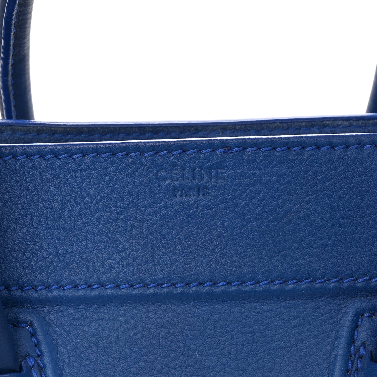 Celine Supple Calfskin Medium Phantom Luggage Royal Blue 7 of 18