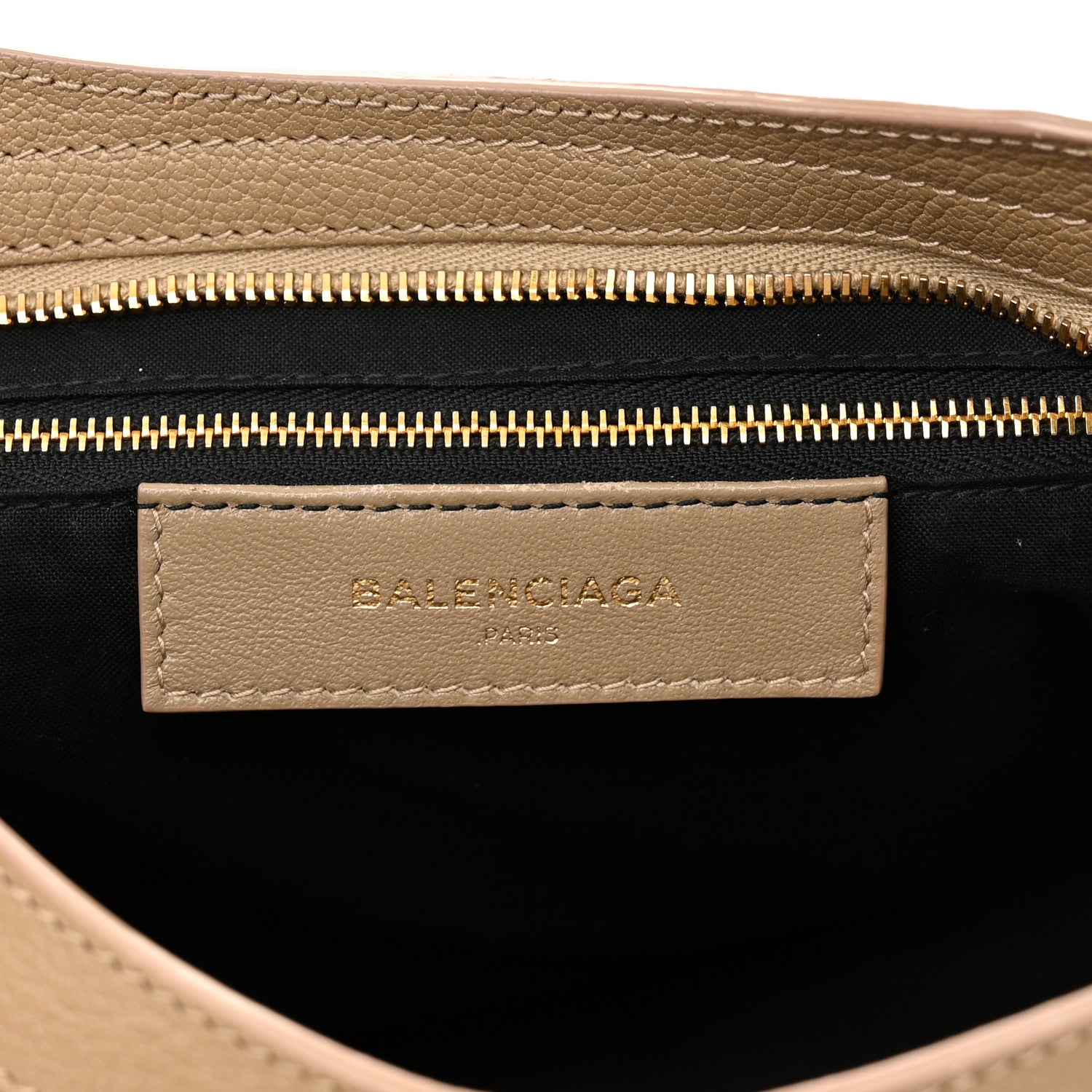 Balenciaga Chevre Gold Metallic Edge Hardware S City Beige Latte 5 of 9