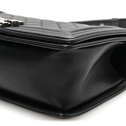 Chanel Lambskin Quilted Medium Boy Flap Black 10 of 10