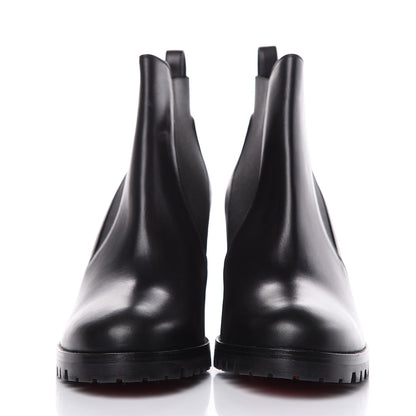 Christian Louboutin Calfskin Marchacroche 70 Chelsea Boots 41 Black 2 of 9