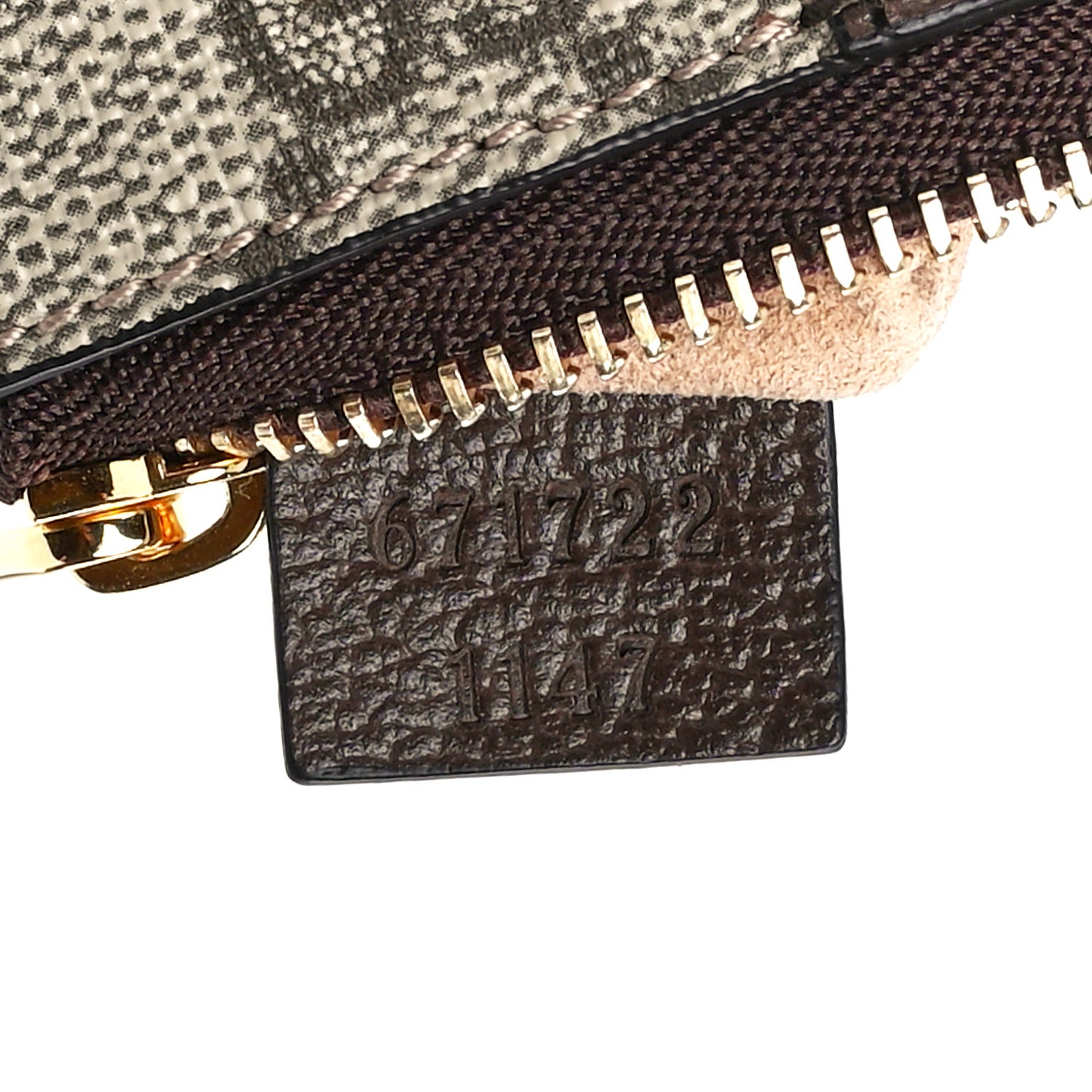 GG Supreme Monogram Web Ophidia Key Case Beige New Acero