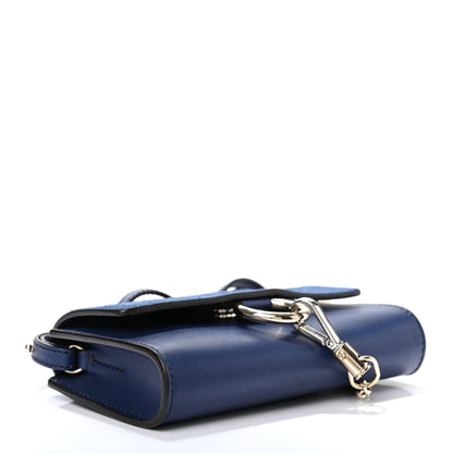 Chloe Suede Calfskin Mini Faye Shoulder Bag Majesty Blue 4 of 9