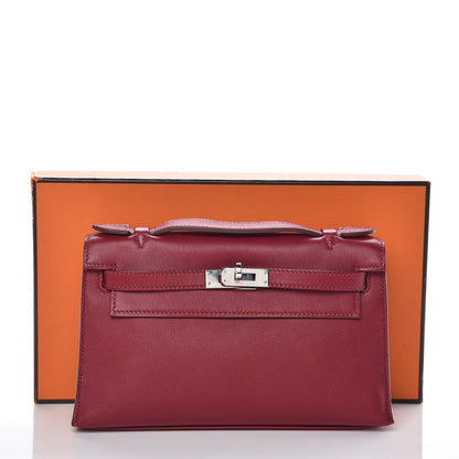 Hermes Swift Kelly Pochette Clutch Rubis 13 of 13