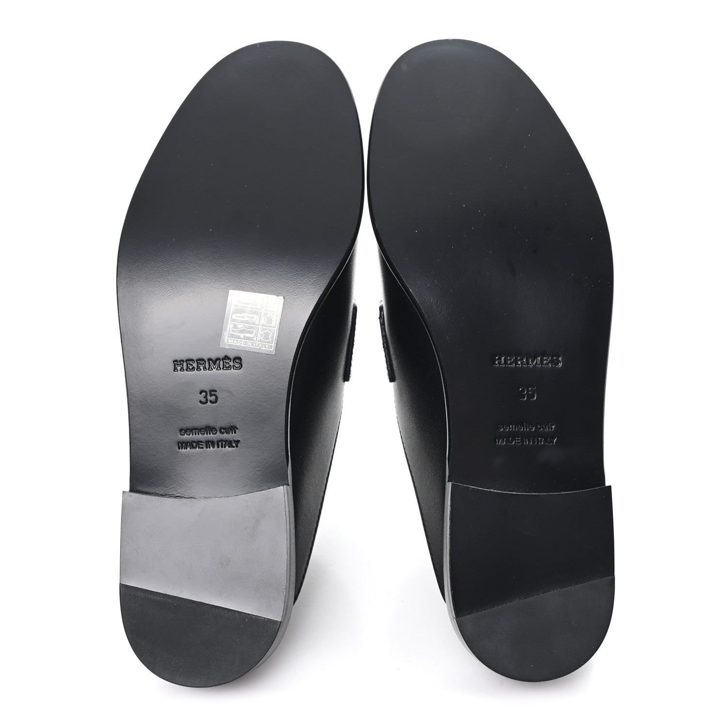 Hermes Calfskin Iota Mules 35 Black 6 of 10