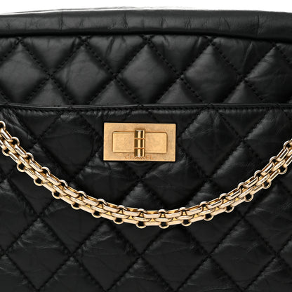 Chanel Aged Calfskin Quilted Medium Reissue Camera Case Black 9 of 12