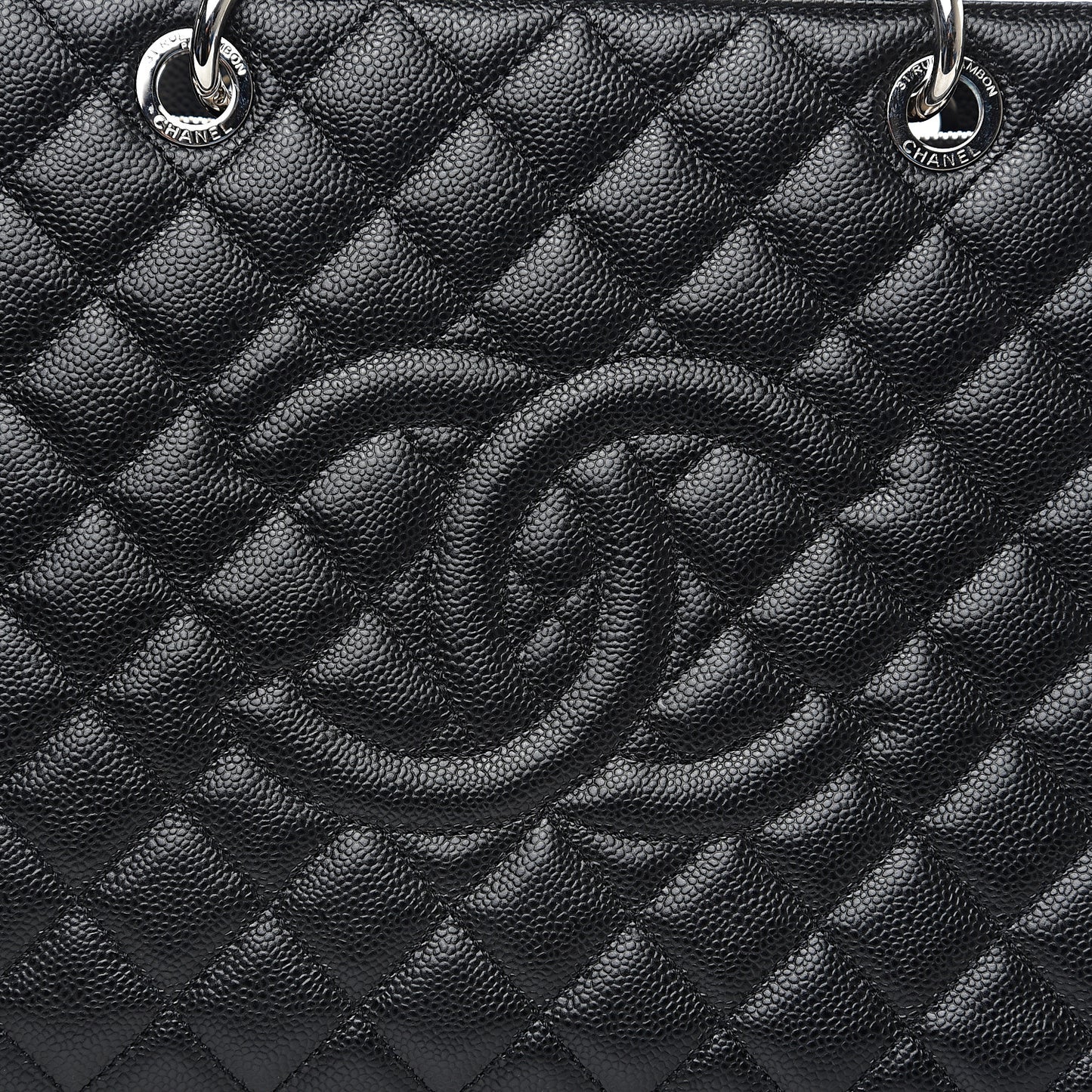 Caviar Quilted XL Grand Shopping Tote GST Black