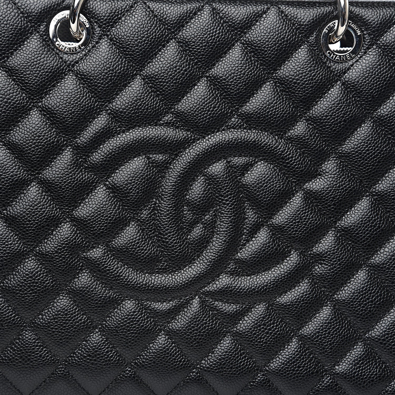 Chanel Caviar Quilted XL Grand Shopping Tote GST Black 9 of 9