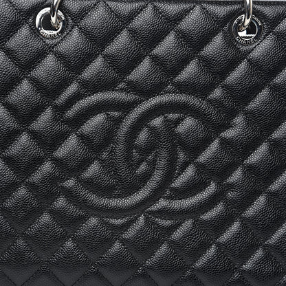 Chanel Caviar Quilted XL Grand Shopping Tote GST Black 9 of 9