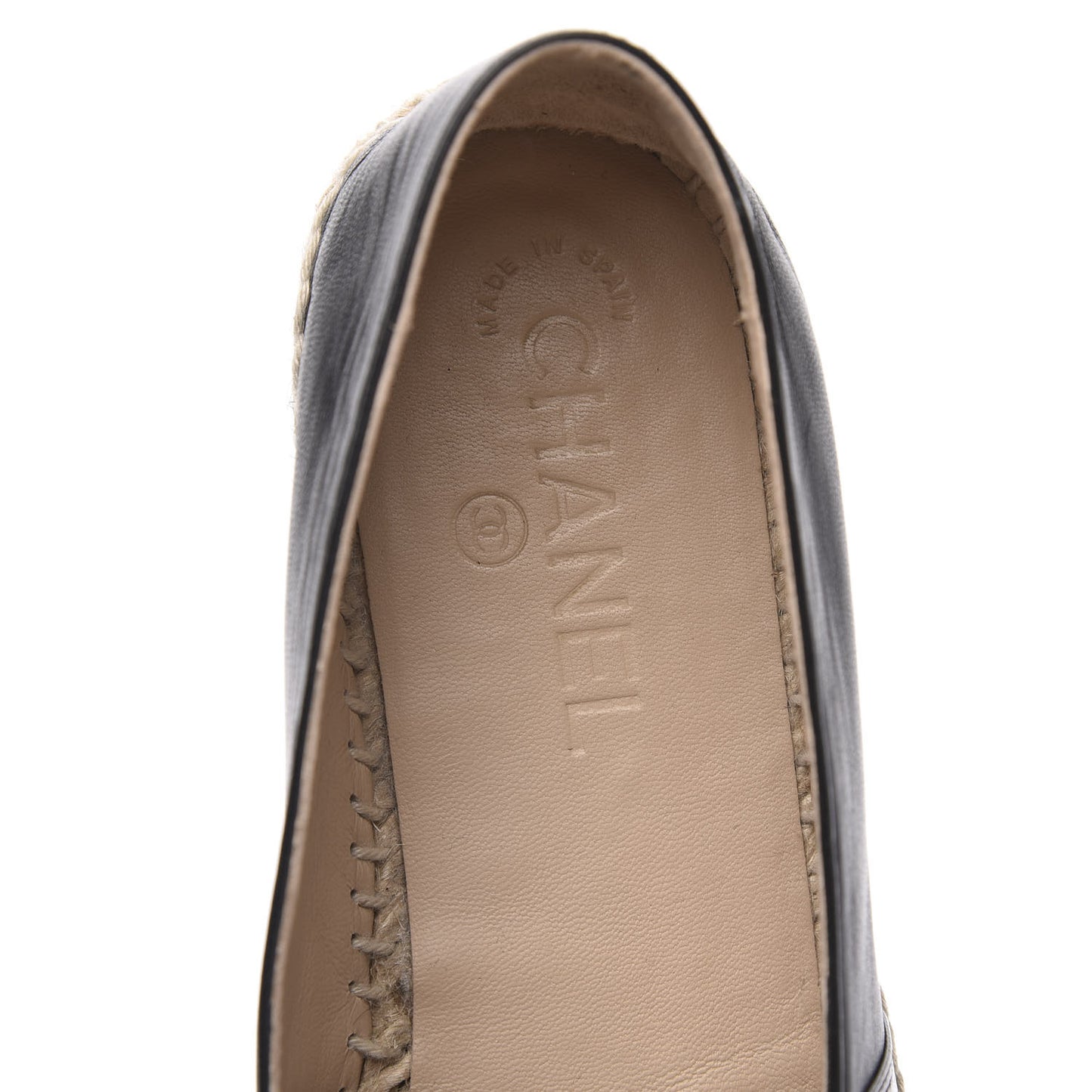 Lambskin CC Espadrilles 40 Black