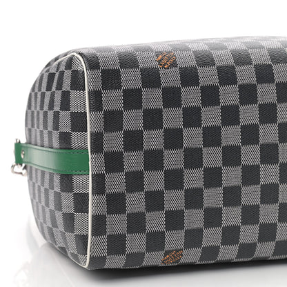Louis Vuitton Damier Speedy Bandouliere 30 Black White 8 of 9