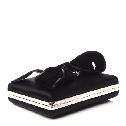 Alexander McQueen Satin Embellished Box Clutch Black 3 of 8