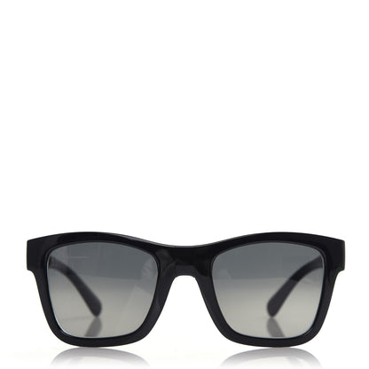 Chanel Nylon Metal Square Folding Sunglasses 6053 Black 2 of 8