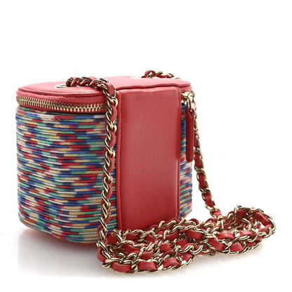Chanel Embroidered Thread Mini Vanity With Chain Multicolor 3 of 10