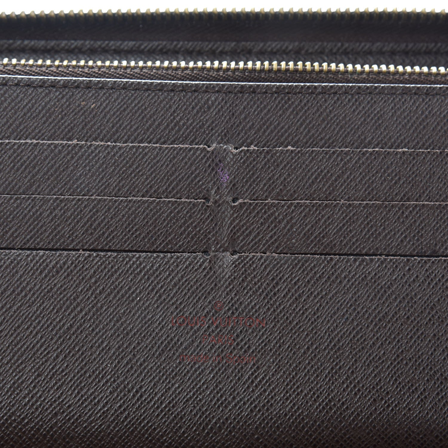 Louis Vuitton Damier Ebene Zippy Organizer Wallet 6 of 8