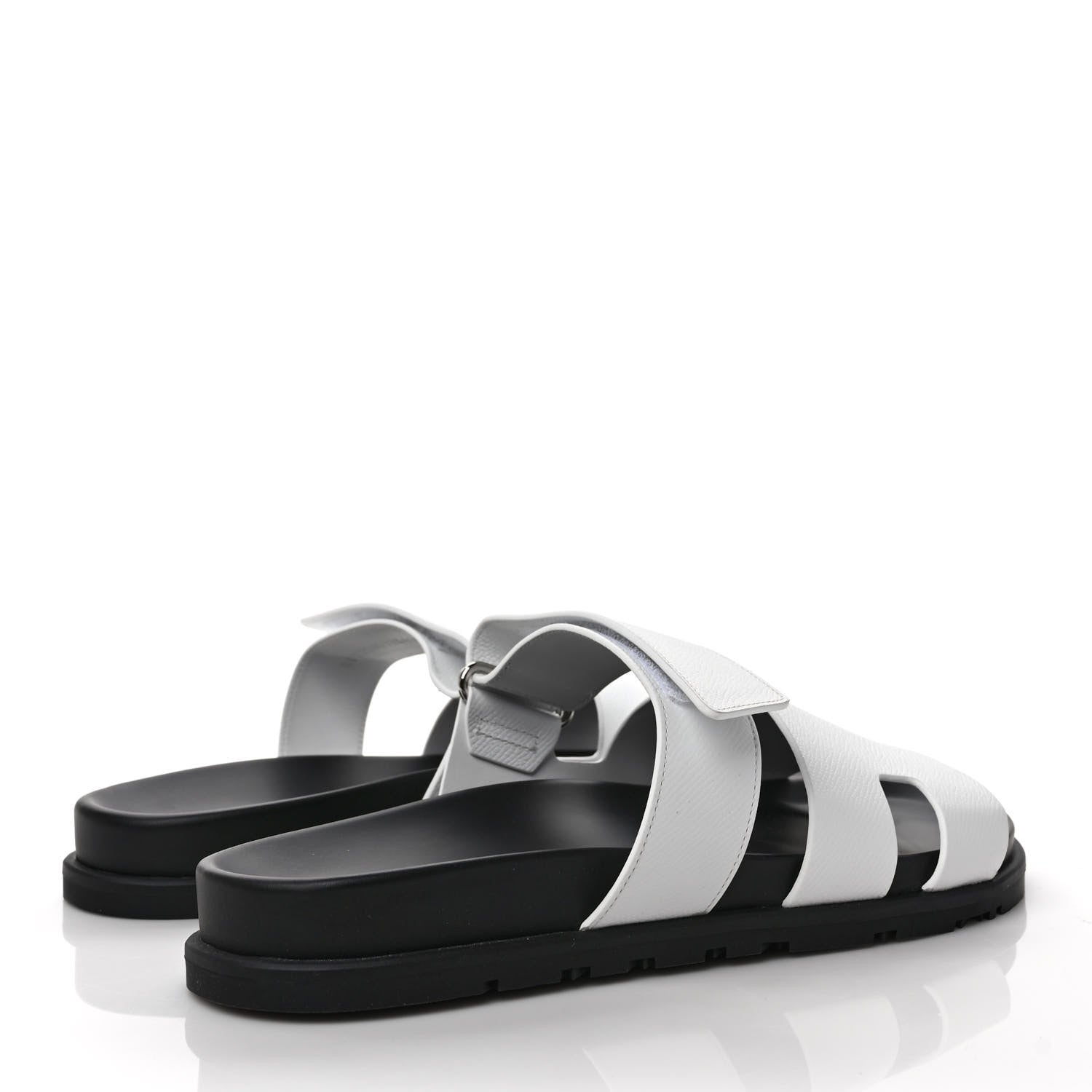 Hermes Epsom Womens Chypre Sandals 41 White 4 of 9