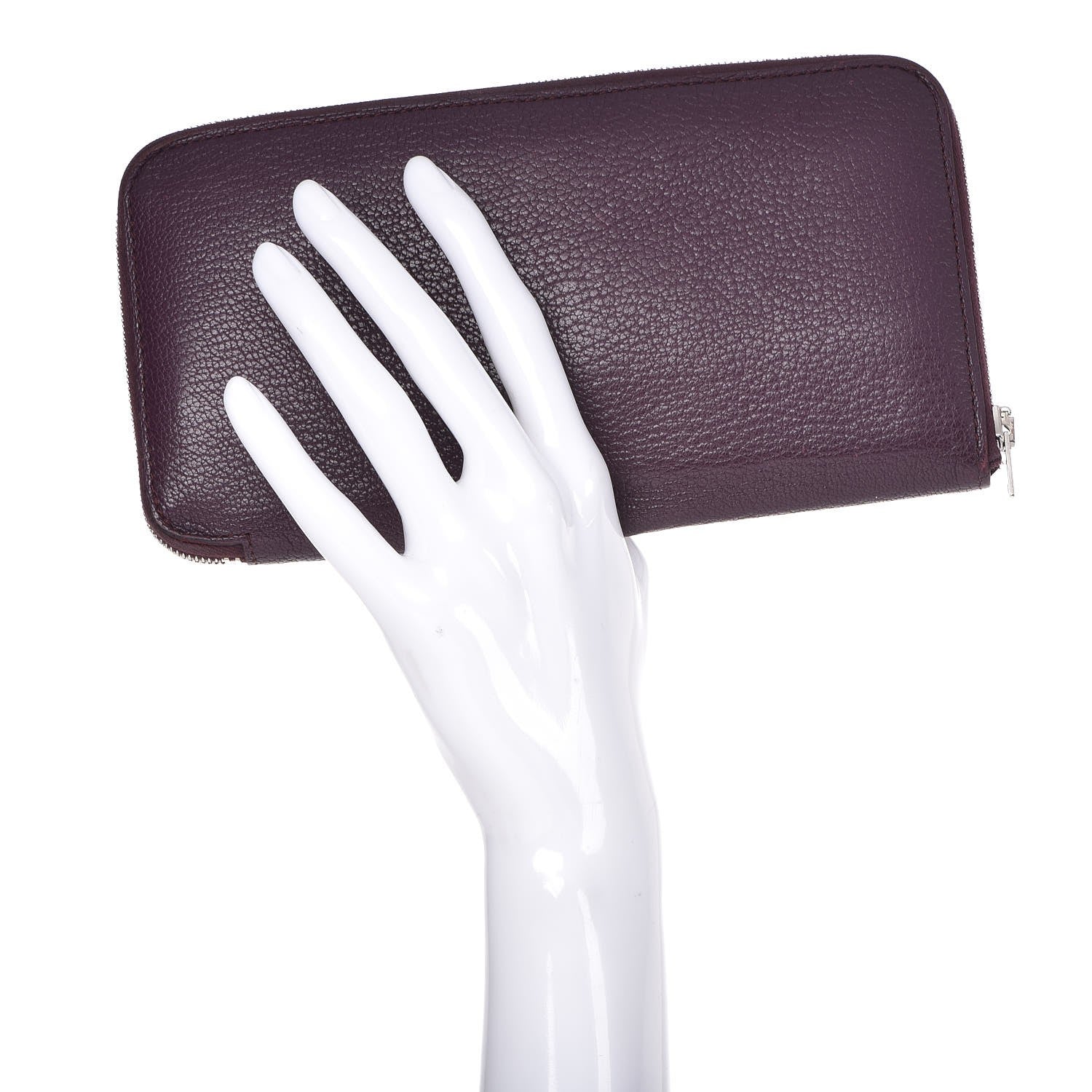Hermes Chevre Mysore Azap Wallet Raisin 2 of 14