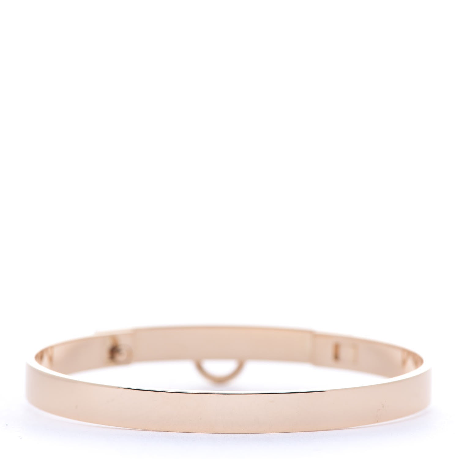 Hermes 18K Rose Gold PM Collier De Chien Bracelet SH 2 of 4