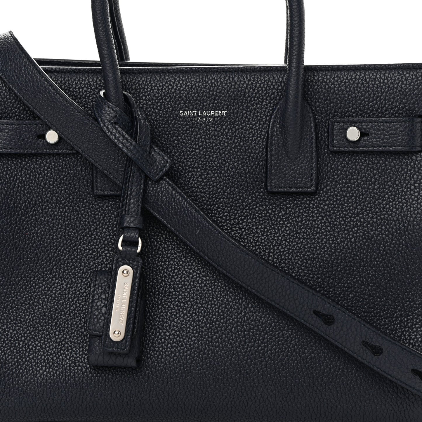 Grained Calfskin Baby Supple Sac De Jour Navy