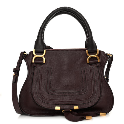 Chloe Calfskin Small Marcie Satchel Intense Violine 1 of 9