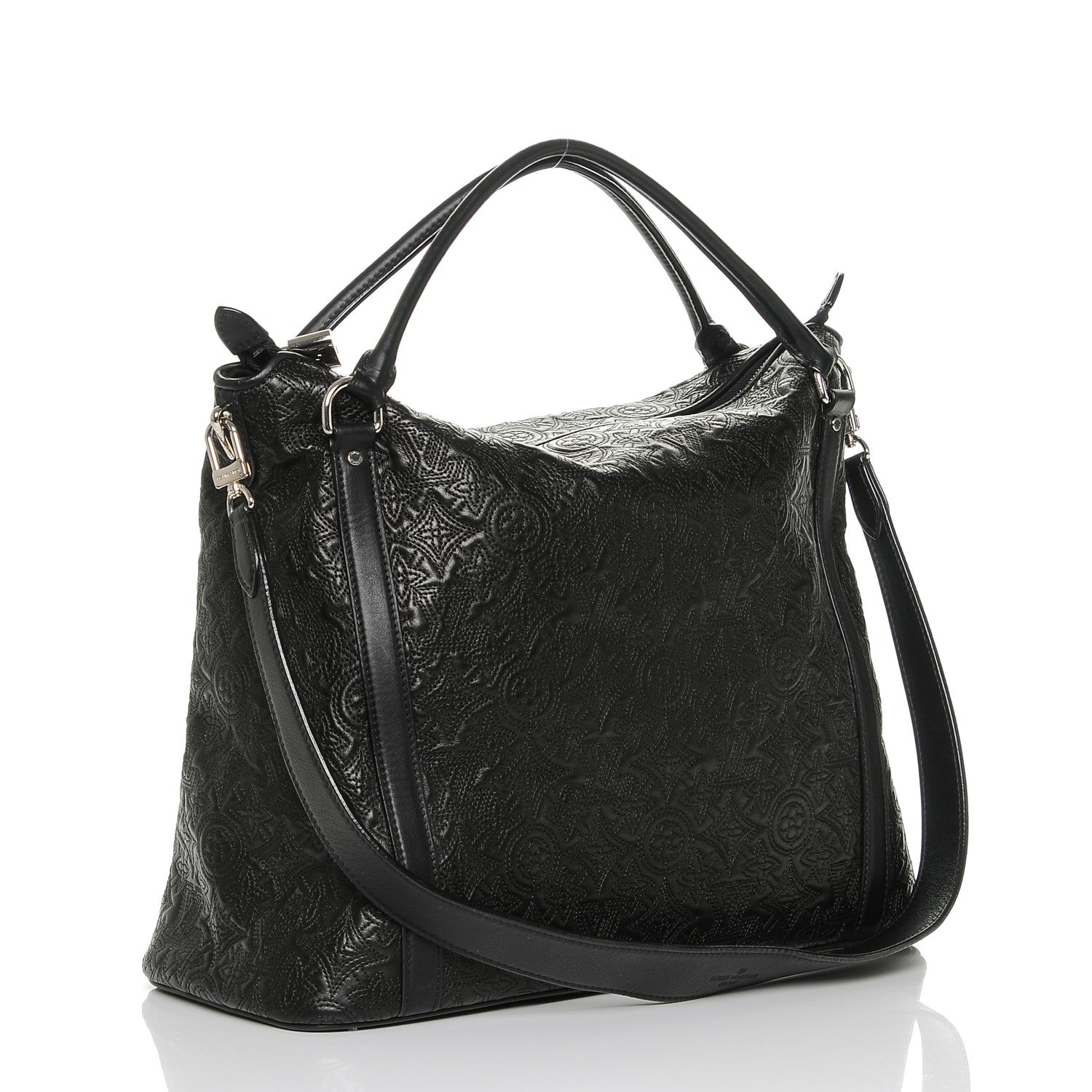 Louis Vuitton Monogram Lambskin Antheia Ixia MM Black 3 of 6