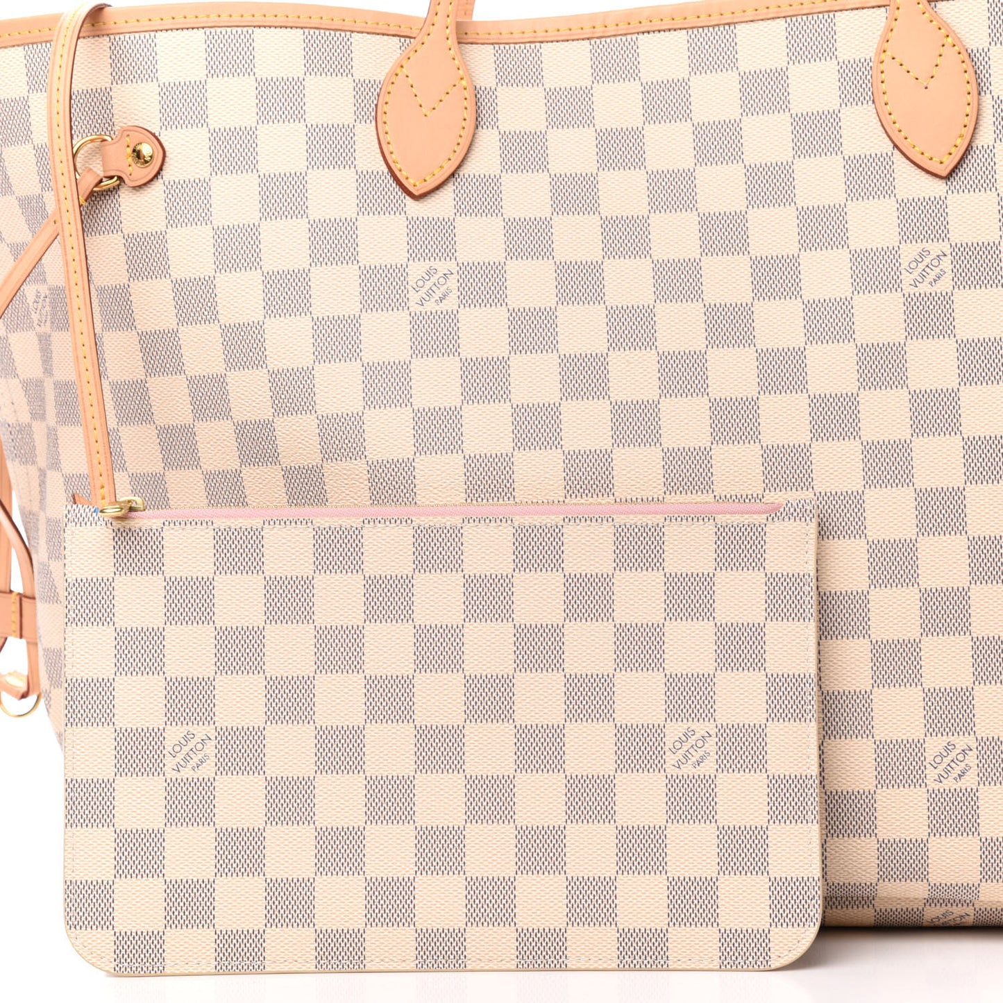 Damier Azur Neo Neverfull GM Rose Ballerine