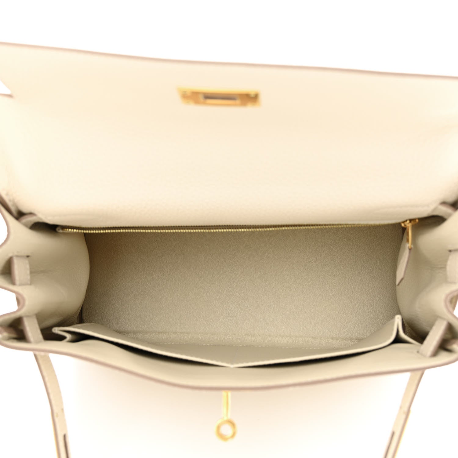 Hermes Togo Kelly Retourne 28 Craie 5 of 11