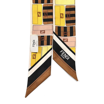 Fendi Silk Baguette Wrappy Scarf Multicolor 2 of 4