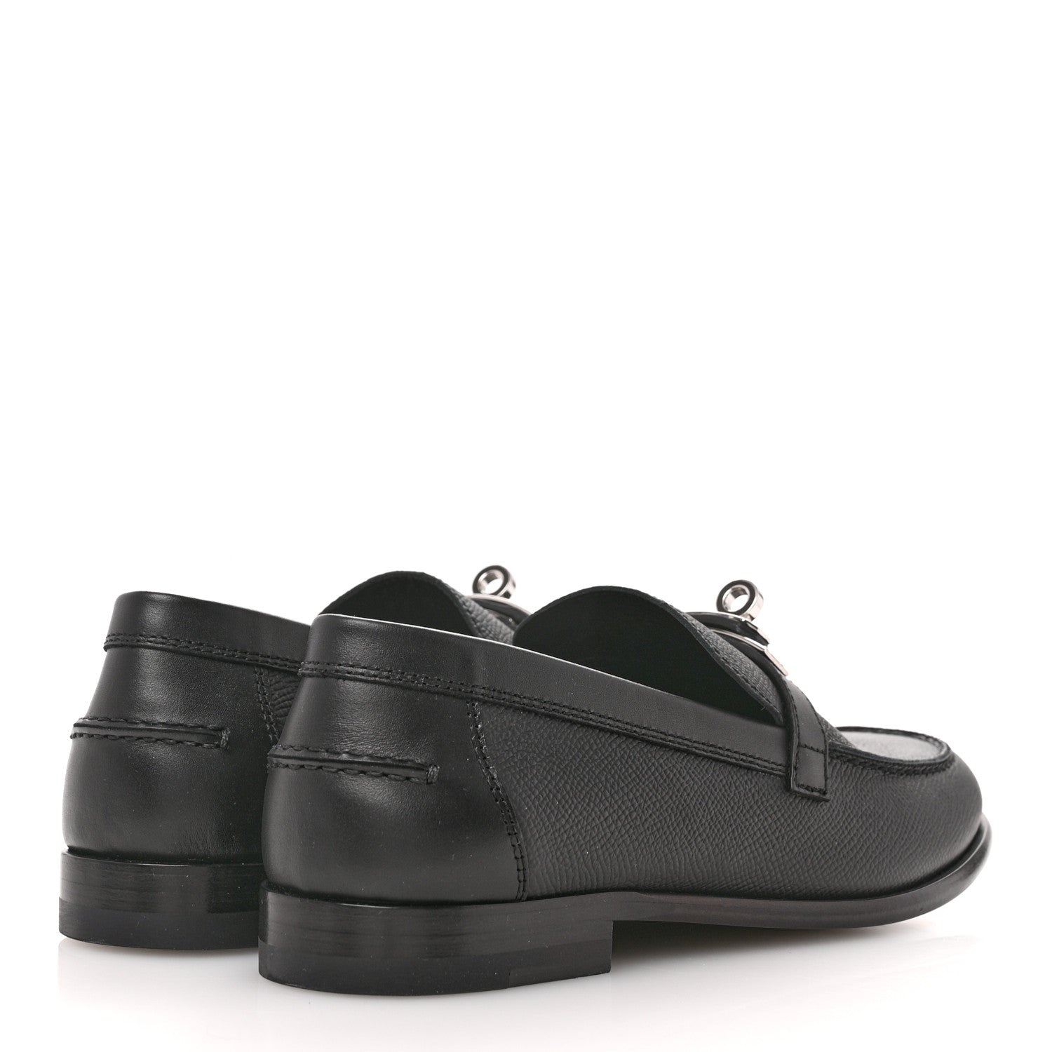 Hermes Epsom Womens Destin Loafer 36 Black 5 of 11
