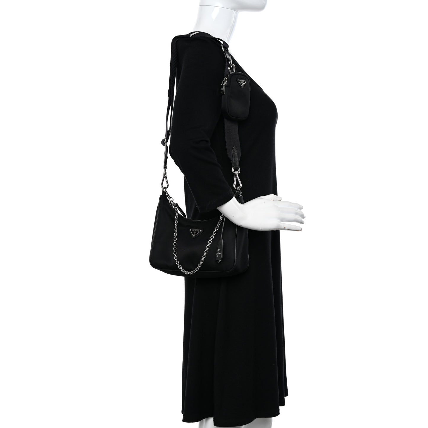 Nylon Re-Edition 2005 Shoulder Bag Black