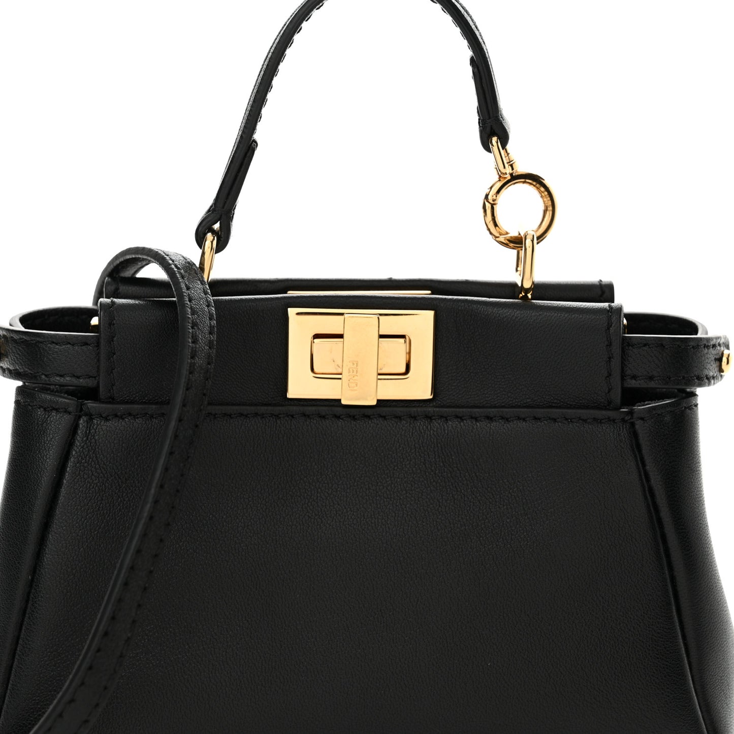 Nappa Micro Peekaboo Iconic Satchel Black
