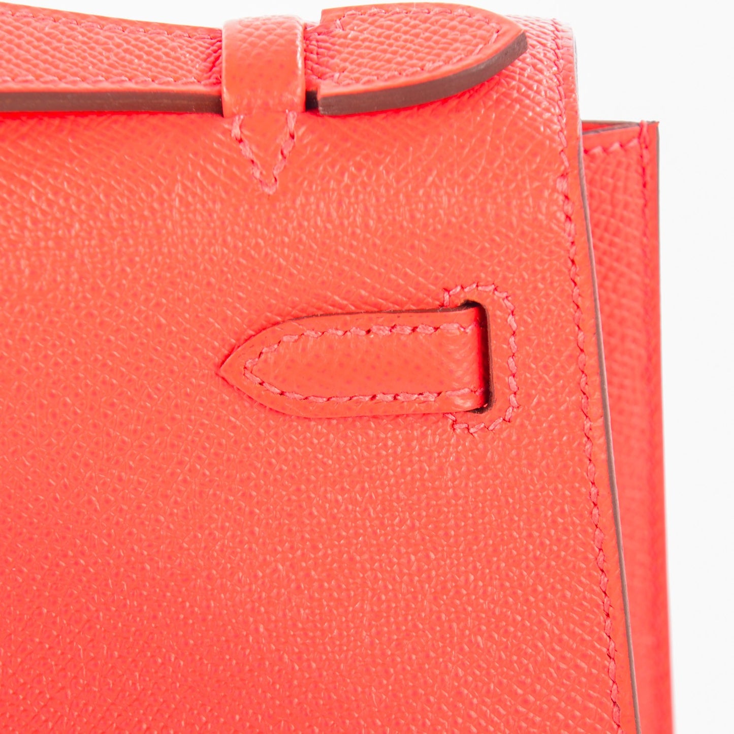 Epsom Kelly Pochette Clutch Rose Azalea