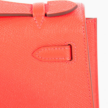 Hermes Epsom Kelly Pochette Clutch Rose Azalea 4 of 18