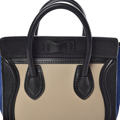 Celine Bullhide Calfskin Nubuck Nano Tri-Color Luggage Light Taupe 21 of 21