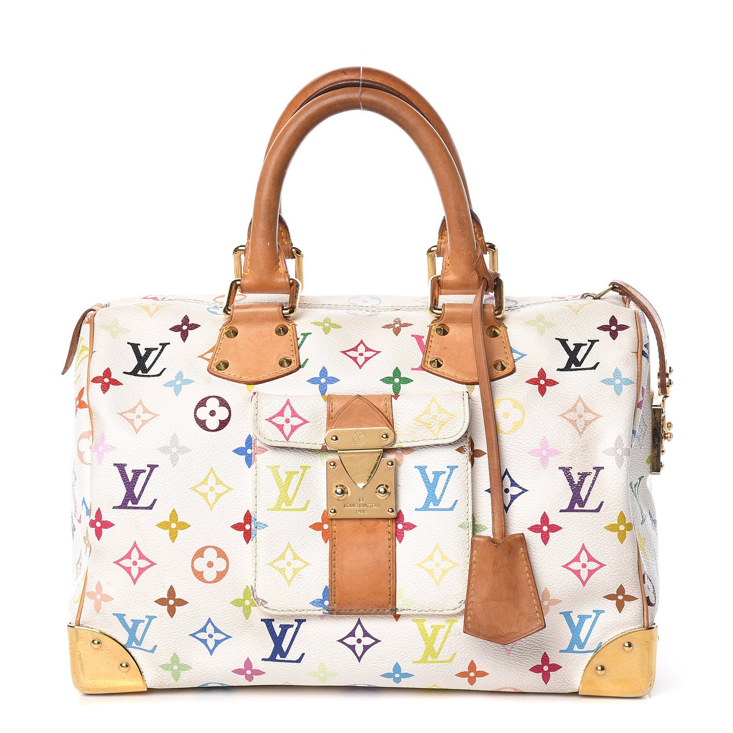 Monogram Multicolor Speedy 30 White