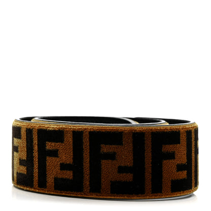 Fendi Velvet Tapestry FF Strap You Tobacco 2 of 4