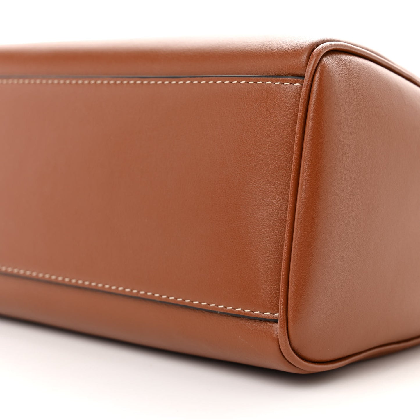 Smooth Calfskin Triomphe Small Boston Bag Tan