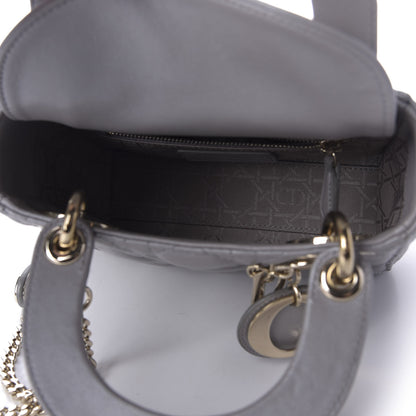 Christian Dior Lambskin Cannage Mini Lady Dior Grey 5 of 10