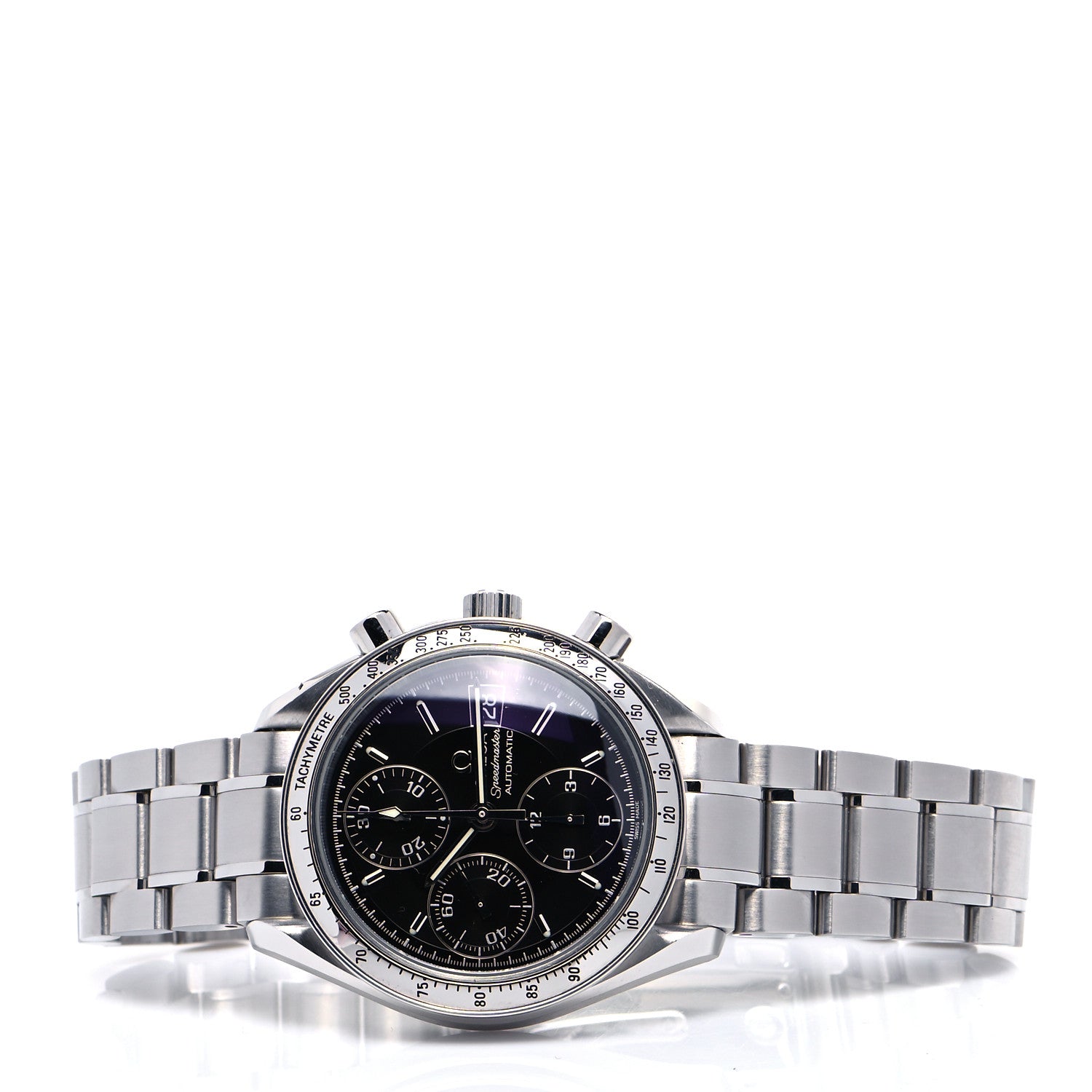 Omega Stainless Steel 39mm Speedmaster Chronograph Automatic Watch Black 3513.50 2 of 5