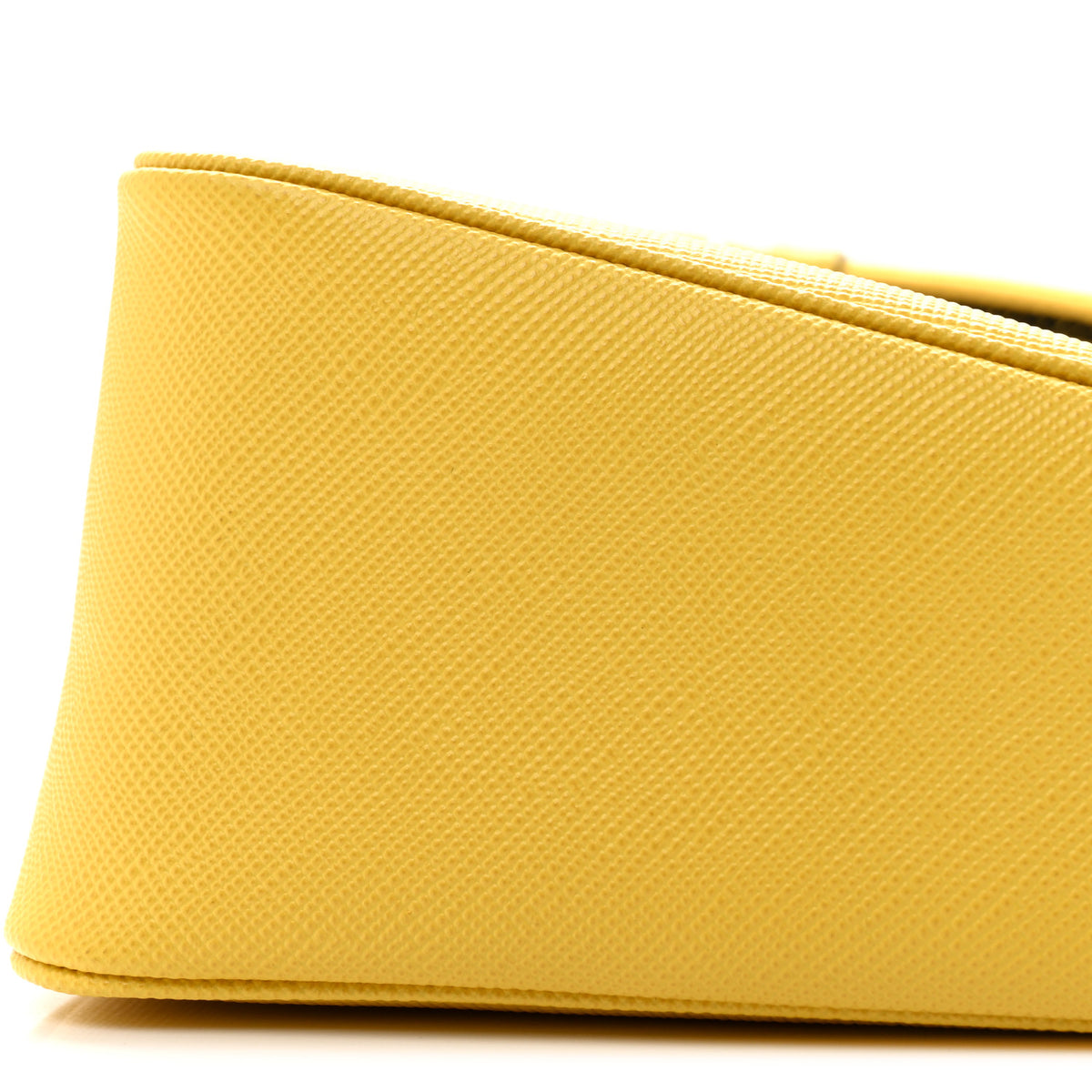 Prada Saffiano Cuir Logo Embossed Triangle Shoulder Bag Sole 19 of 19