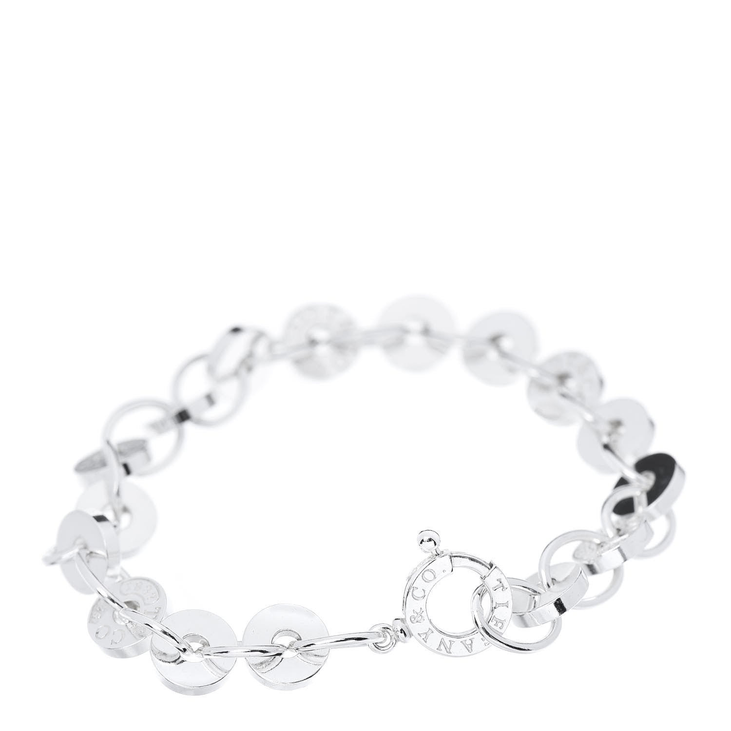 Tiffany Sterling Silver 1837 Circle Bracelet 3 of 5