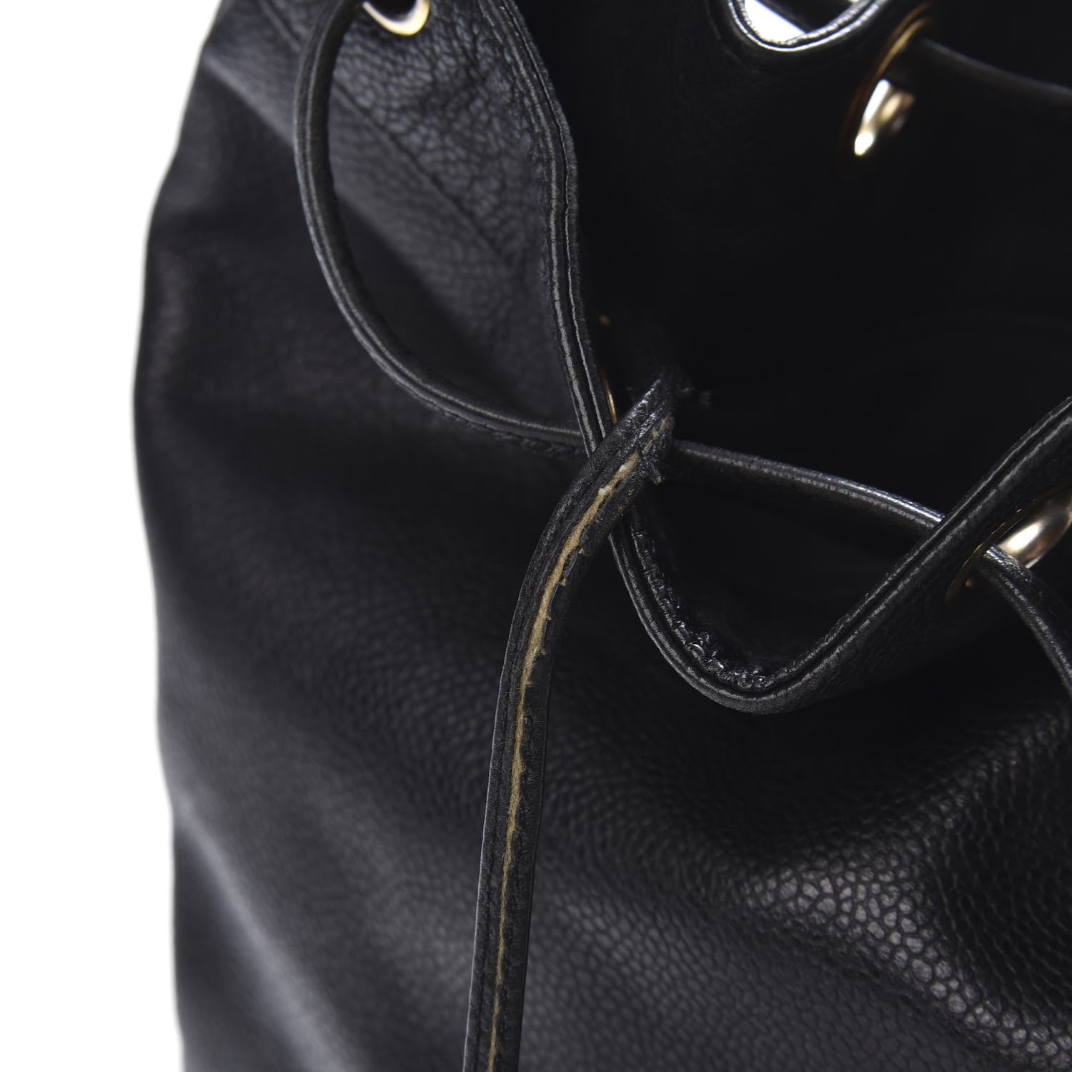Chanel Caviar CC Drawstring Shoulder Bag Black 12 of 12