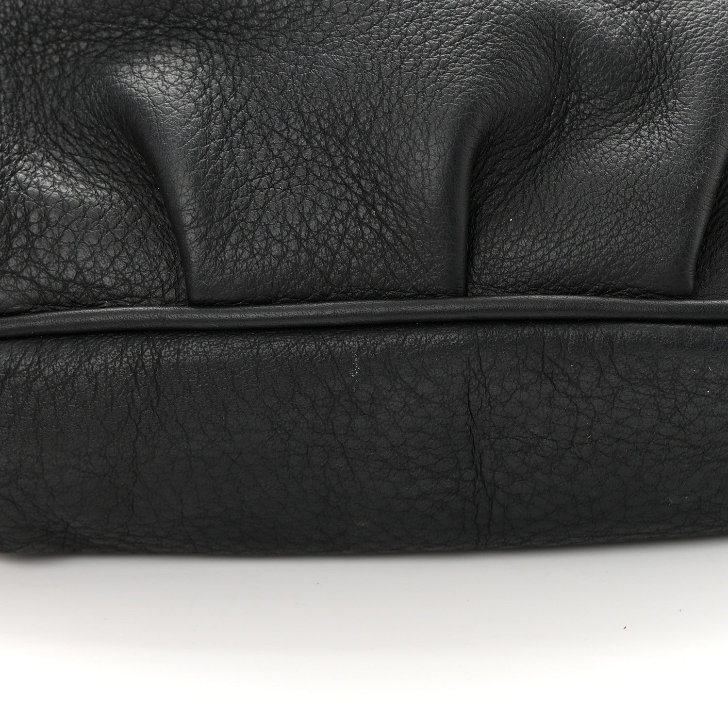 Fendi Vitello Flamingo Enamel Fendista Pouchette Crossbody Black 12 of 12