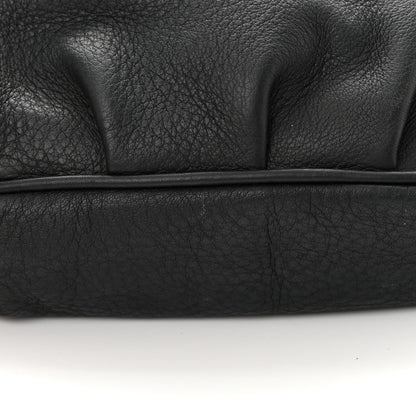 Fendi Vitello Flamingo Enamel Fendista Pouchette Crossbody Black 12 of 12