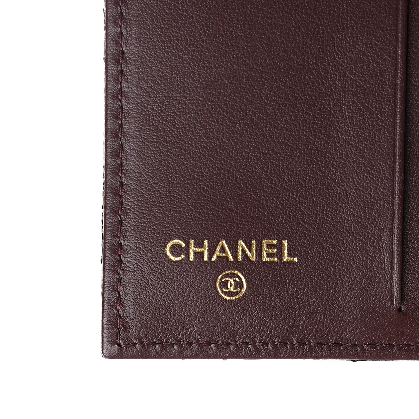 Caviar Quilted Card Holder Wallet Black