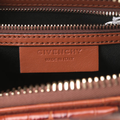 Givenchy Calfskin Crocodile Embossed Mini Antigona Cognac 6 of 10