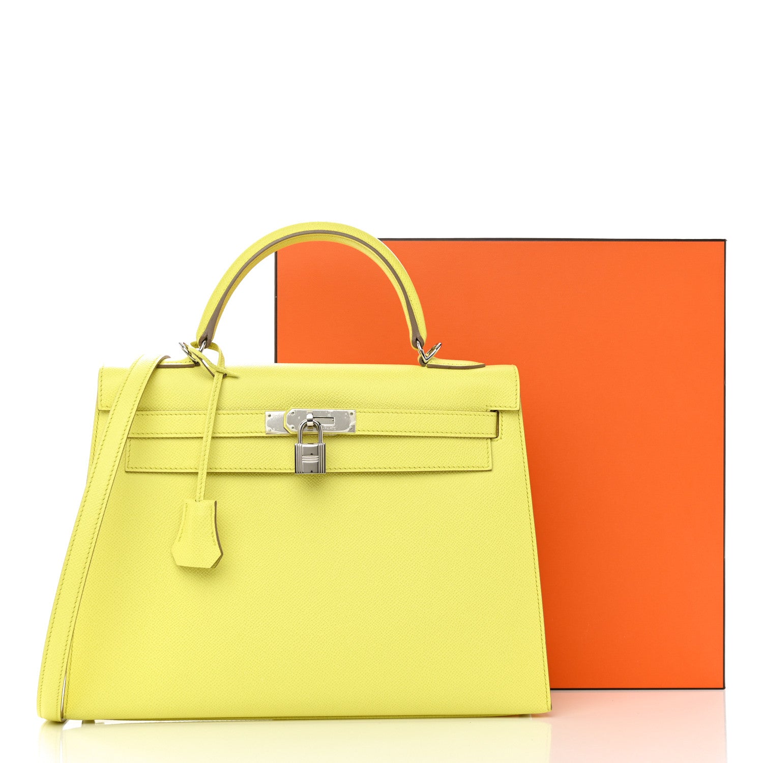 Hermes Epsom Kelly Sellier 32 Soufre 17 of 17