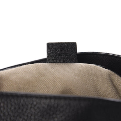 Gucci Pebbled Calfskin Studded Medium Soho Chain Shoulder Bag Black 7 of 15